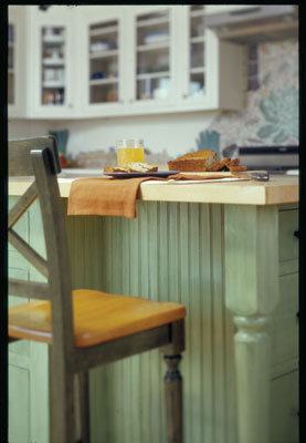 Cabinetry was handmade without formaldehyde-based glues or pressboard.